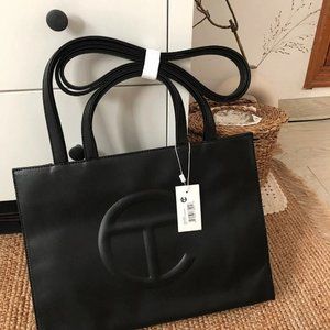 Telfar Medium black Shopping Bag